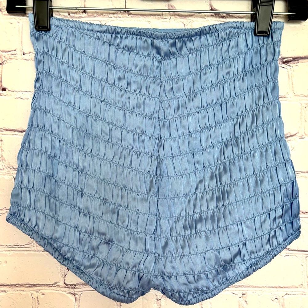 FREE PEOPLE Intimately Silky High Rise Ruched Shorties--NEW--S - Picture 11 of 12